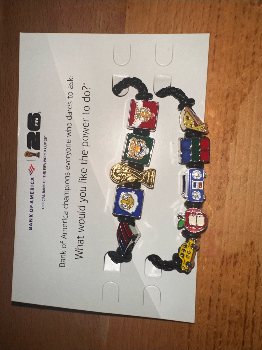 FIFA 2026 NYC Multicolor Charm Bracelet - Soccer & School Icons